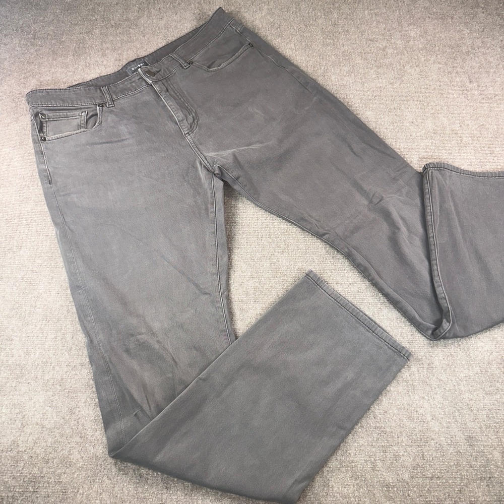 DL1961 Mens Grey Denim Straight Leg Jeans Size 36x36 5-Pocket Casual Pants